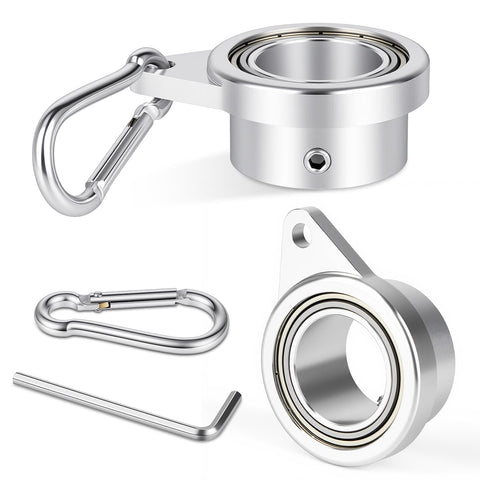 Loretoy flagpole ring 360° rotation enables smooth flag movement in windy conditions.