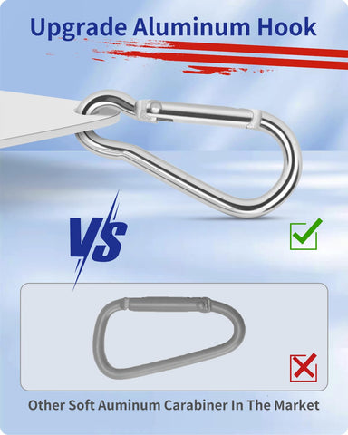Loretoy hook design connects ring to flag securely