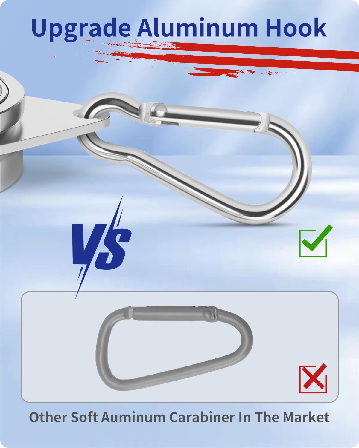 Loretoy hook design with included hooks for flag attachment.