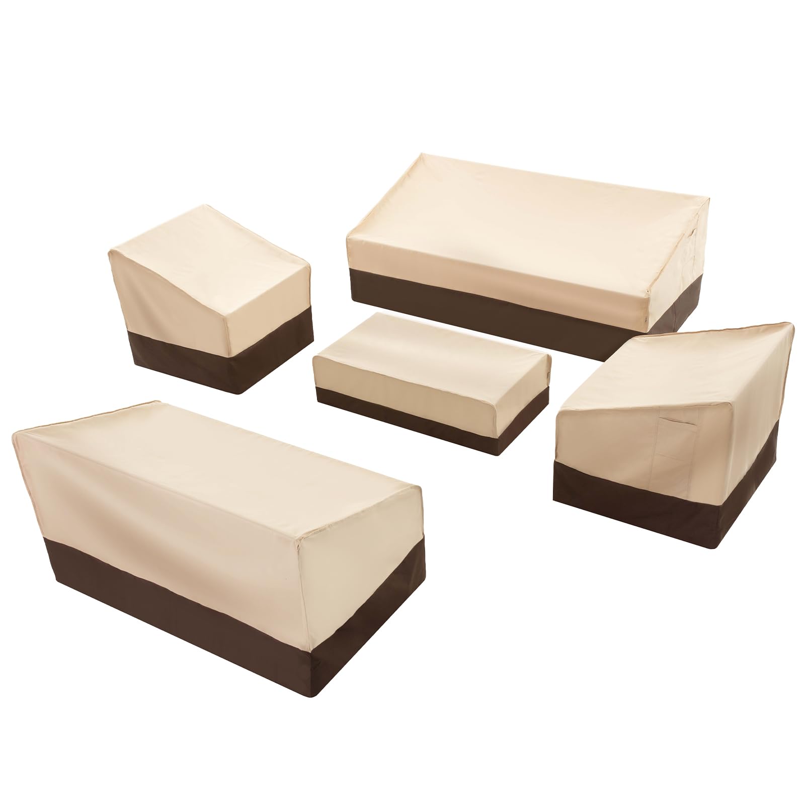 Loriano chair cover on outdoor chair protects from sun and rain.