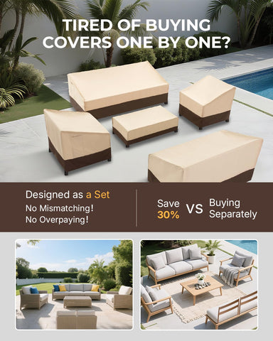 Loriano padded handles make removing covers easy.