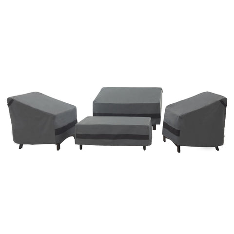 Loriano chair cover provides durable outdoor protection with a snug fit.