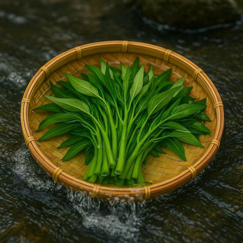 Loseedsoo Kong Xin Cai crisp leaves harvest highlights tender, crunchy greens