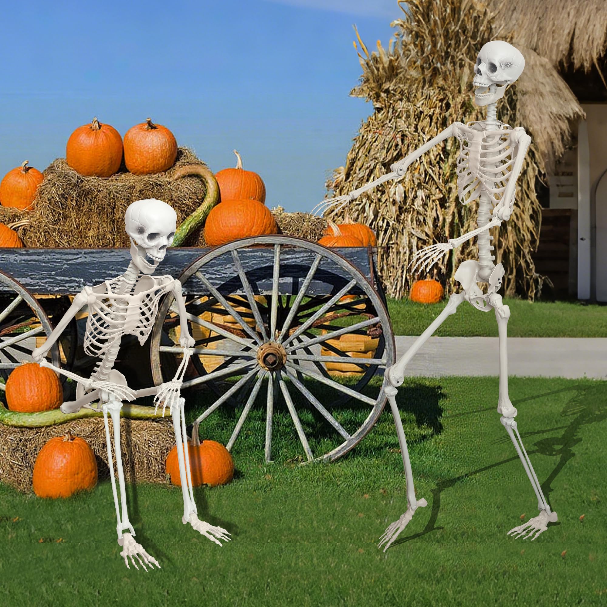 LOSFOTBO haunted house decor skeleton for eerie scenes