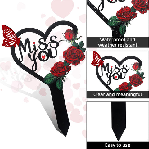 LOSFOTBO memorial Miss You style stake for meaningful tributes