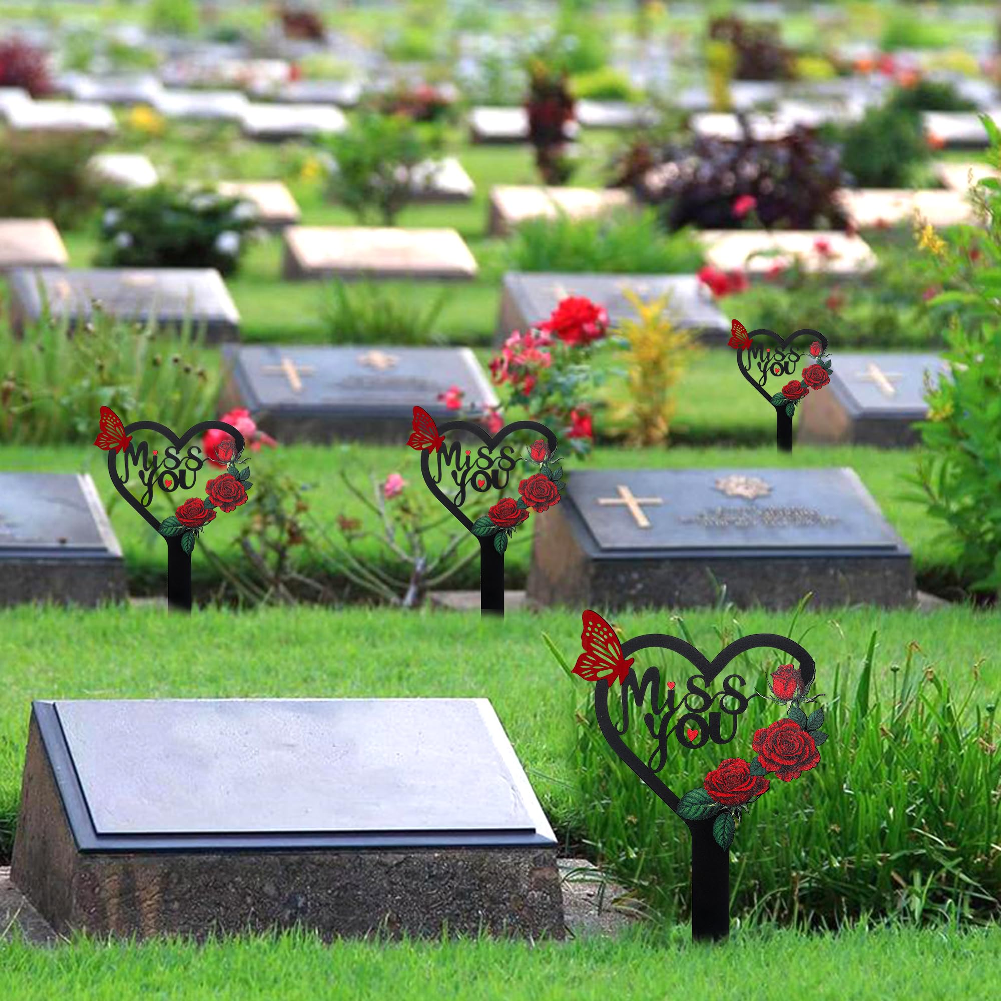 LOSFOTBO memorial rose-detail marker with intricate design