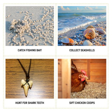 LOSTRONAUT Mole crabs catcher tool streamlines shellfishing and shore scavenging