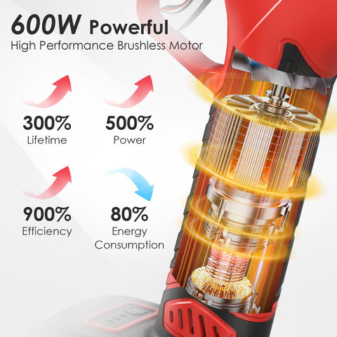 LotaTools safety dual-start switch helps prevent accidental activation.
