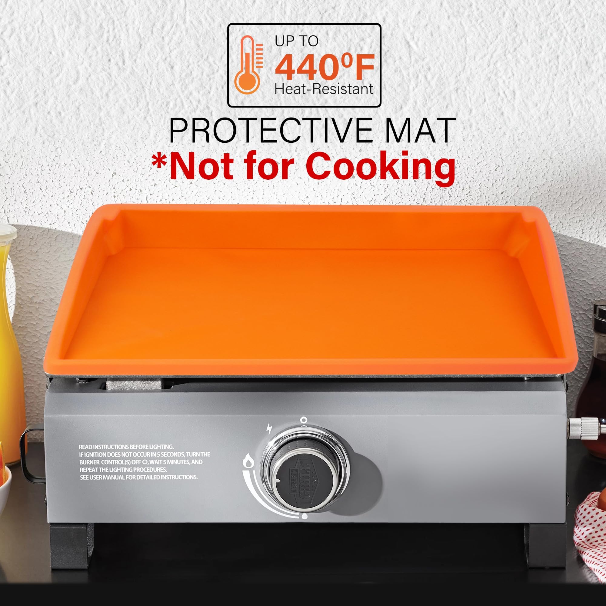 LotFancy packaging notes help verify compatibility with 17-inch griddles.