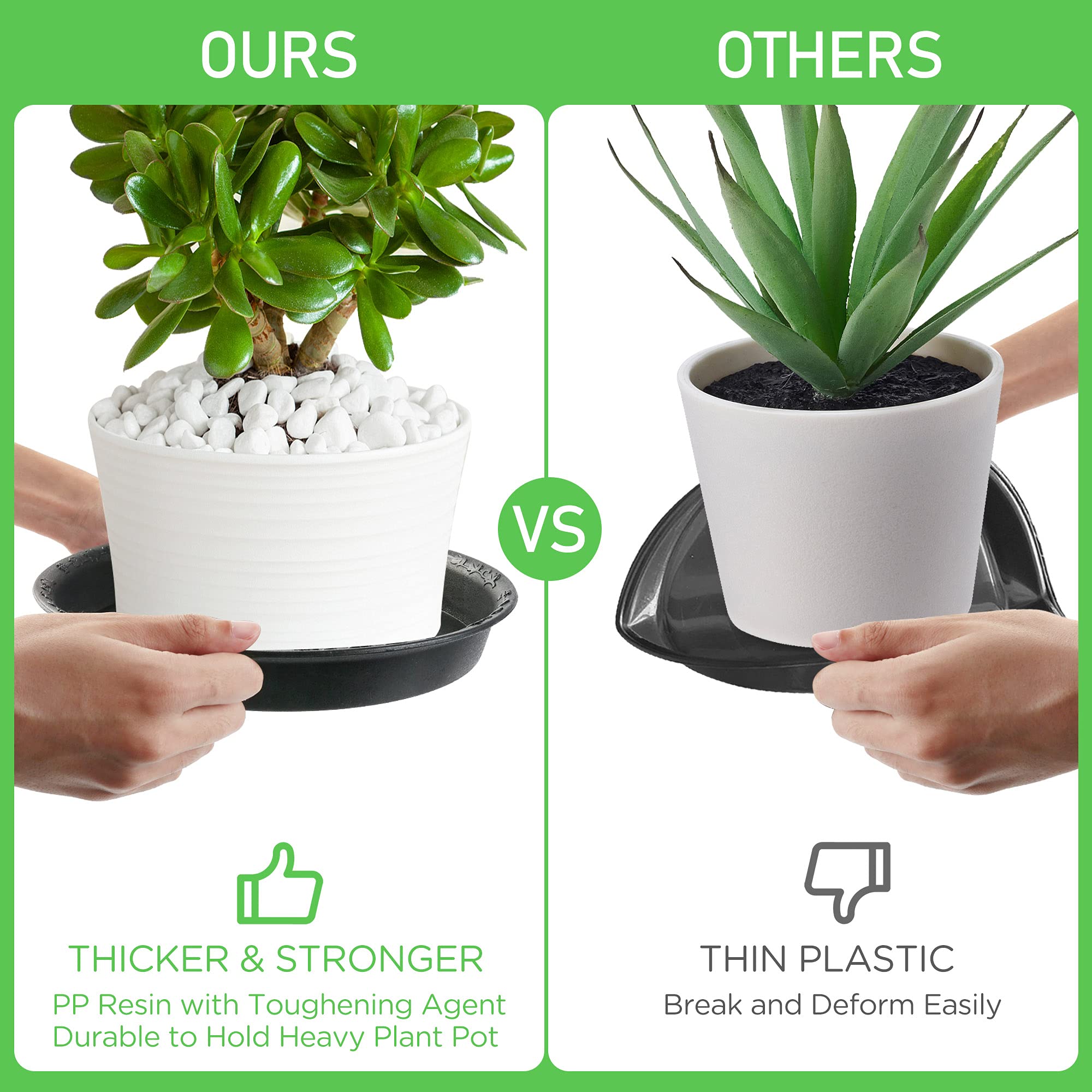LotFancy saucer serves as a versatile tray for plants or small items.