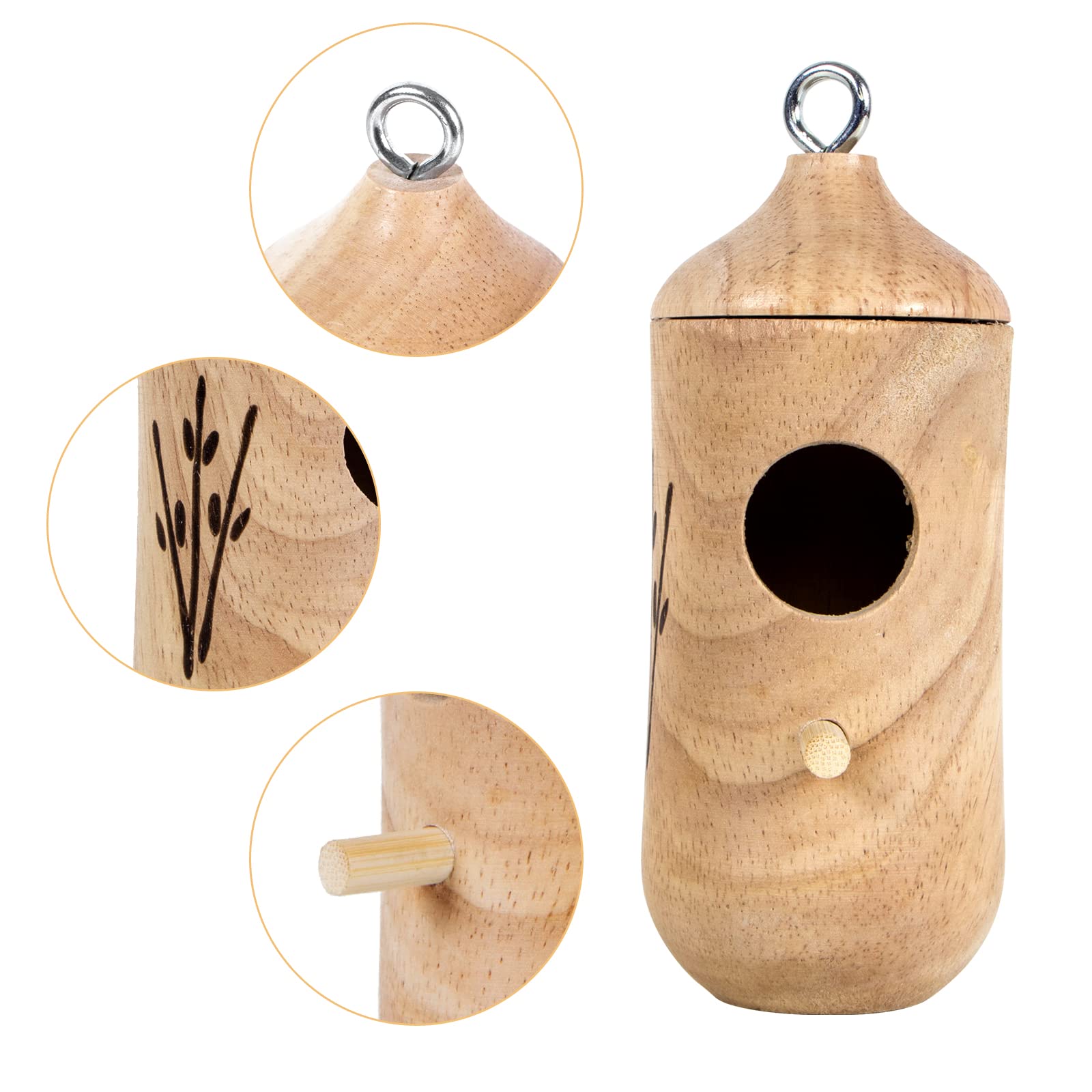 LOTKEY hummingbird house decorating a porch or balcony in spring.