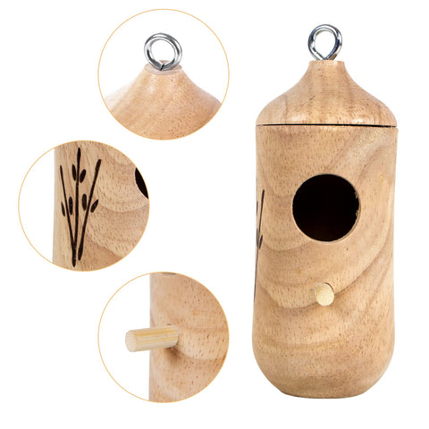 LOTKEY hummingbird house decorating a porch or balcony in spring.