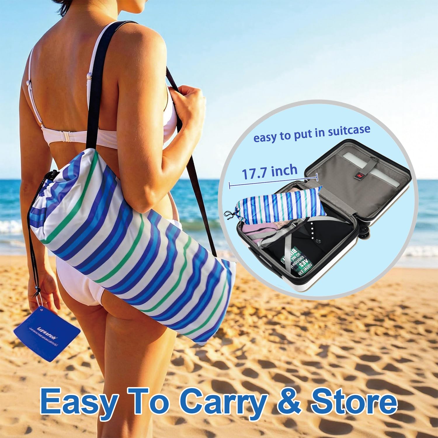 LOTTAFUN quick-assembly system lets you set up in about 60 seconds.