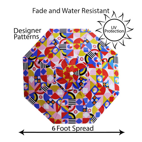 LOTTAFUN UPF 50+ fabric blocks sunlight for extended beach comfort.