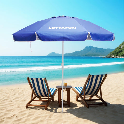 LOTTAFUN UPF50+ fabric blocks sun for longer outdoor comfort.