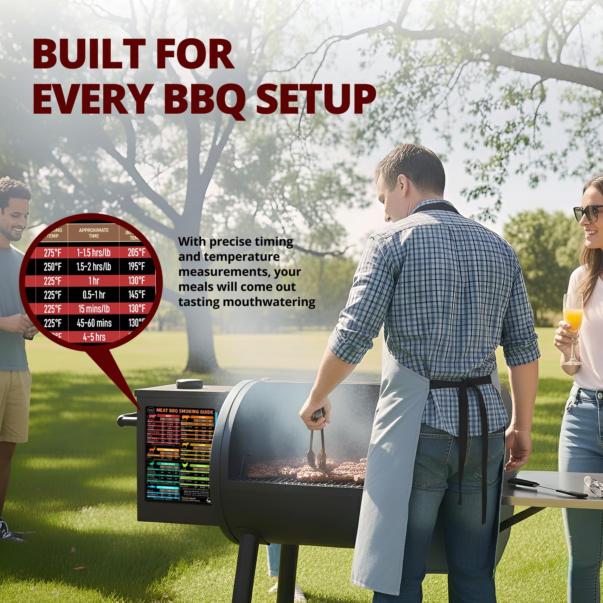 LOTTELI KITCHEN gift-ready packaging magnet for BBQ lovers and pellet grill owners.