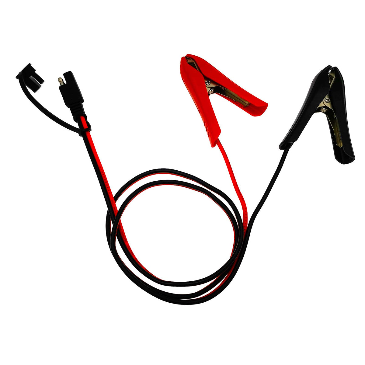 Lotus Power SAE cable clip closeup showing durable copper core wires for reliable power.
