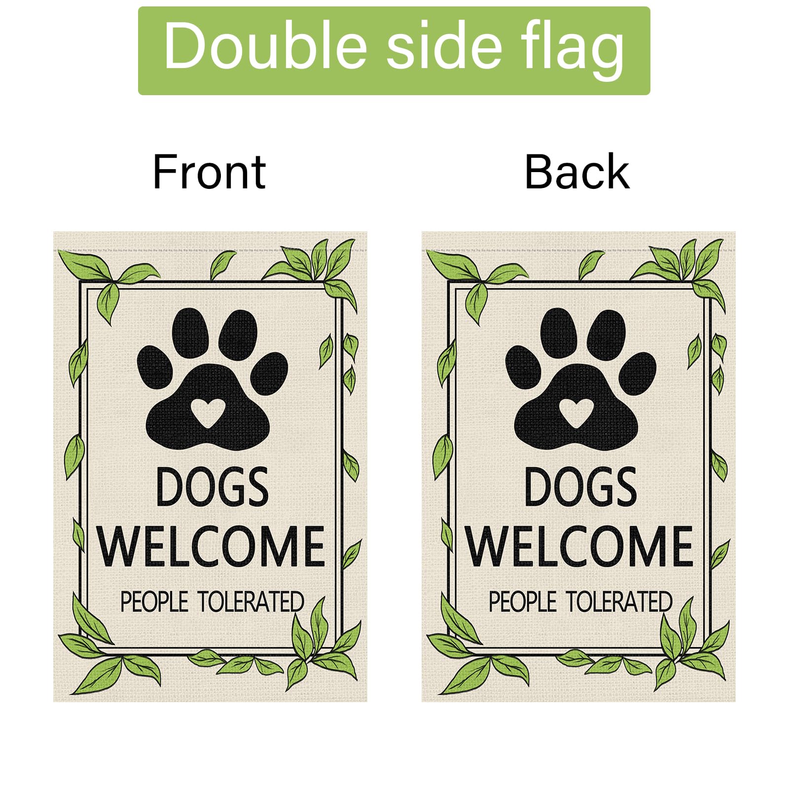 Louise Maelys burlap-style yard flag for cheerful holiday welcome.