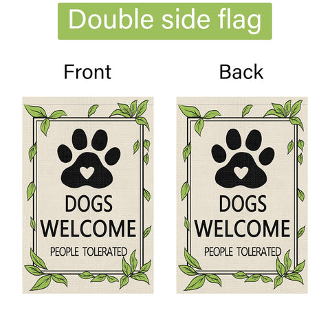 Louise Maelys burlap-style yard flag for cheerful holiday welcome.