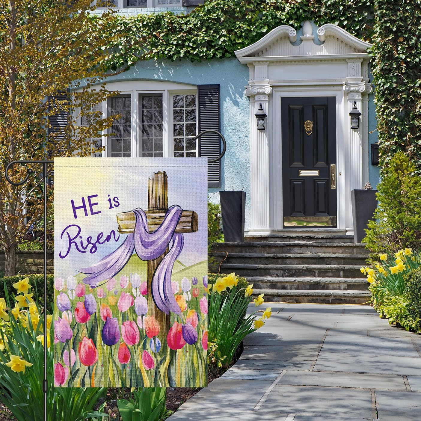 Louise Maelys Easter Garden Flag thoughtful gift for spring celebrations.