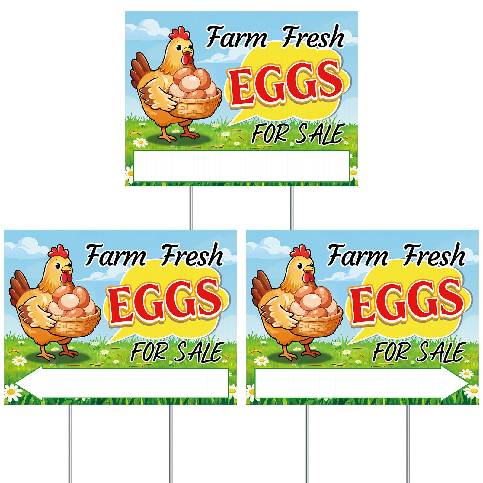 Louise Maelys Farm Fresh Eggs sign roadside display boosts local awareness