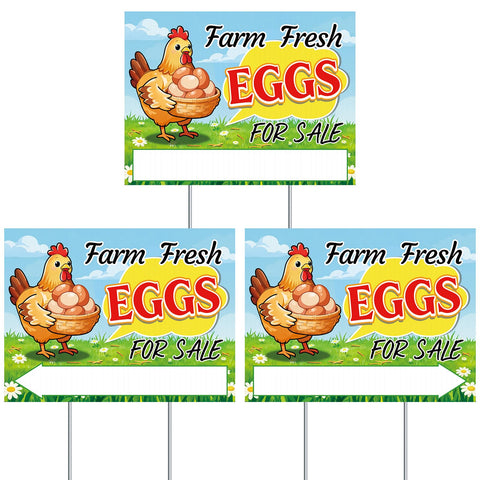 Louise Maelys Farm Fresh Eggs sign roadside display boosts local awareness