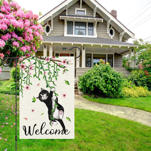Louise Maelys 12x18 flag size ideal for yard or patio display.