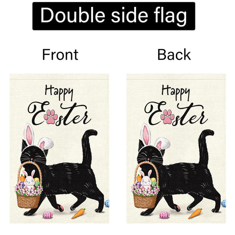 Vertical small Louise Maelys Easter flag ideal for porches