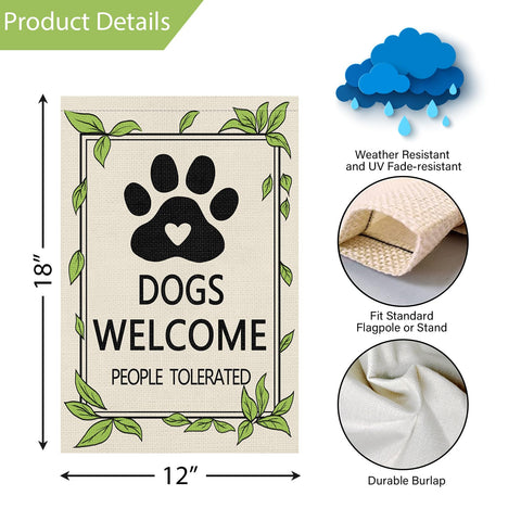 Louise Maelys pet-friendly garden decor flag enhancing outdoor spaces.