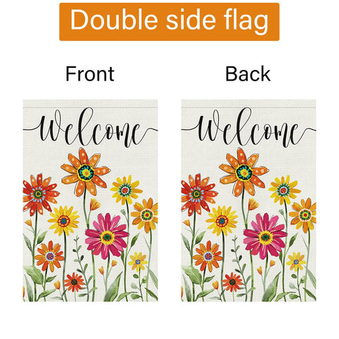 Louise Maelys outdoor flag withstands rain and sun for long-lasting display