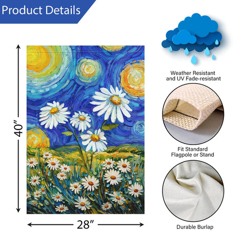 Louise Maelys garden flag sleeve-compatible for easy flagpole mounting.