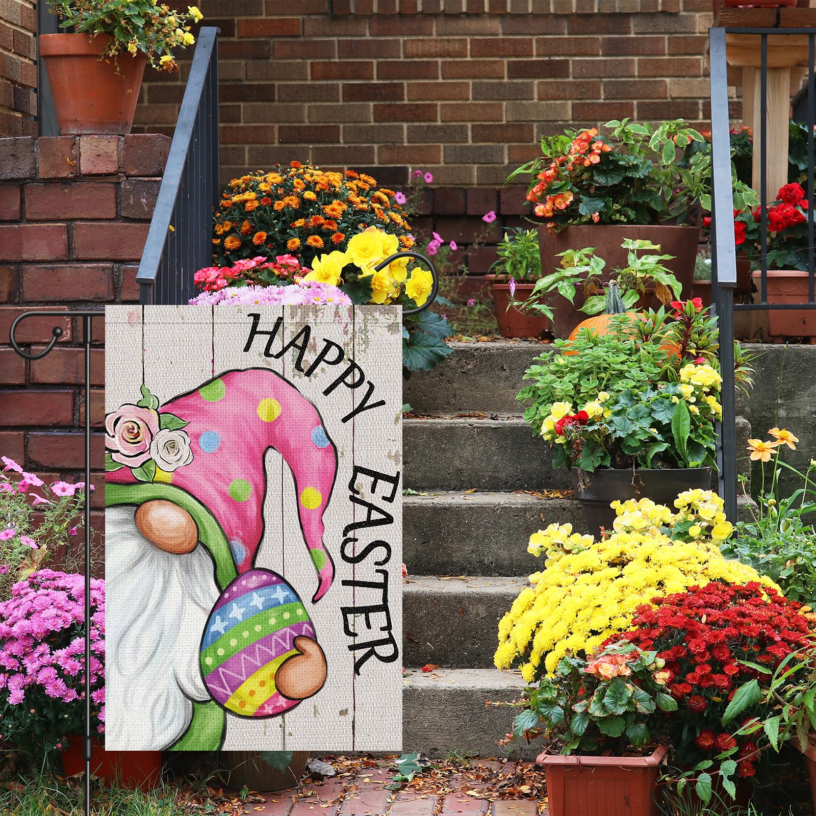 Louise Maelys 12x18 outdoor flag designed for quick flagpole sleeve installation.