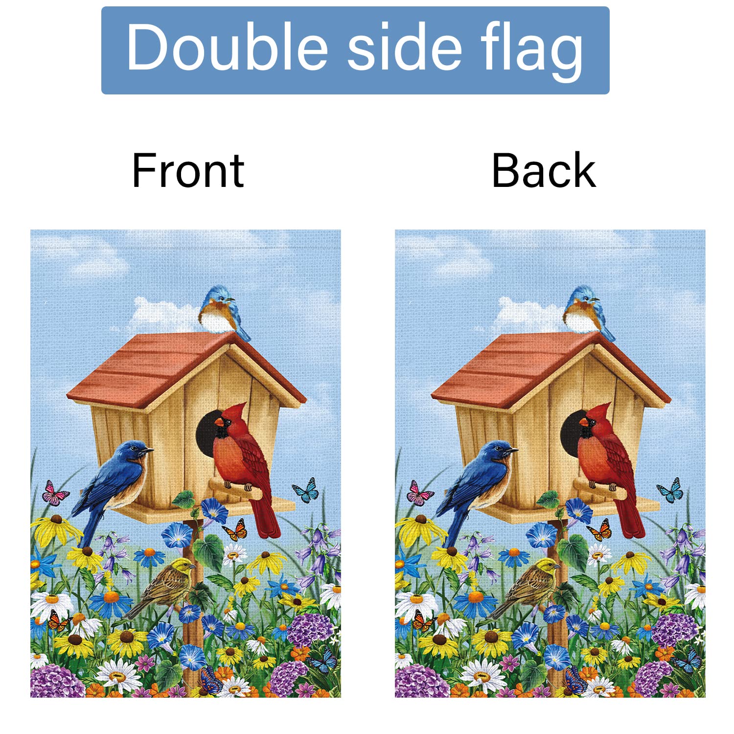 Louise Maelys outdoor decor flag for porches and patios, easy to display.