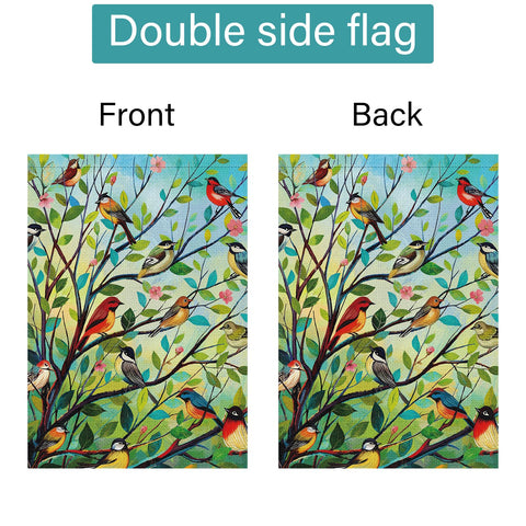 Louise Maelys spring flag designed for outdoor use and repeated seasonal display