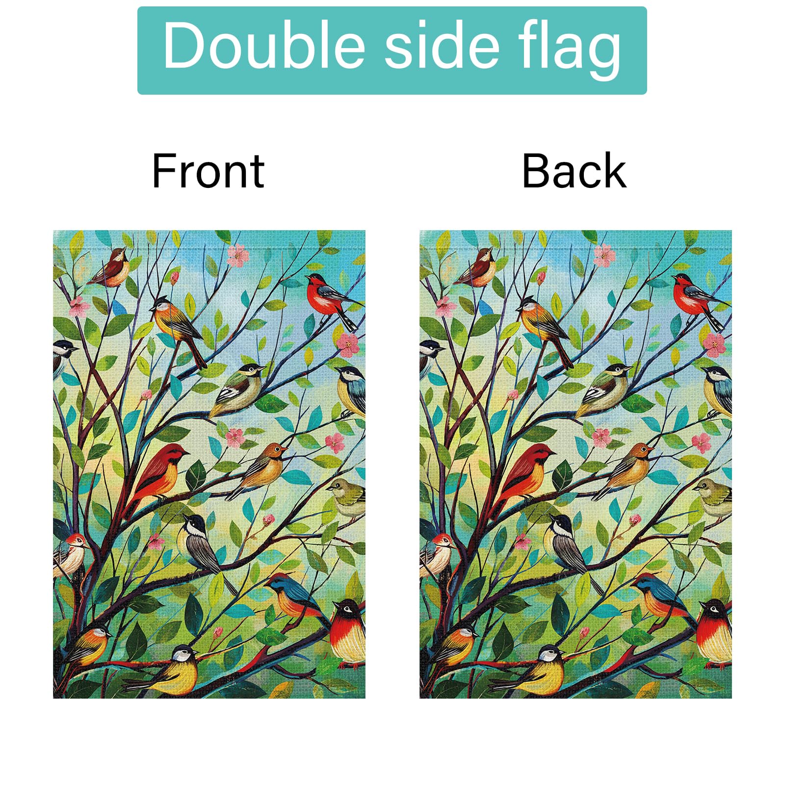 Louise Maelys spun polyester flag durable and washable for spring use