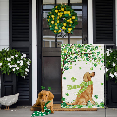 Durable polyester flag by Louise Maelys, washable for seasonal use