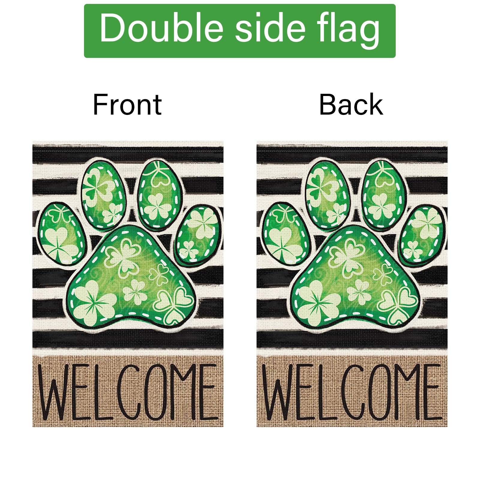 Louise Maelys garden banner celebrates spring holidays in style.