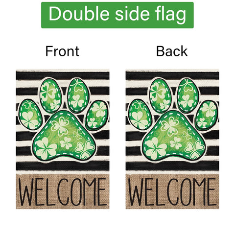 Louise Maelys garden banner celebrates spring holidays in style.
