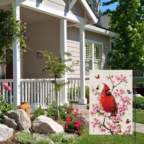 Louise Maelys washable polyester flag resists sun and breeze with colorfast printing