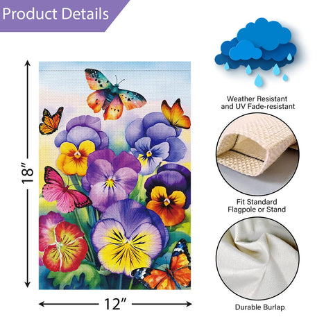 Louise Maelys 12x18 flag fits most standard flagpoles for quick setup