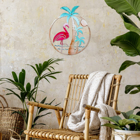 Lounsweer patio indoor outdoor wall decor flamingo for versatile home styling