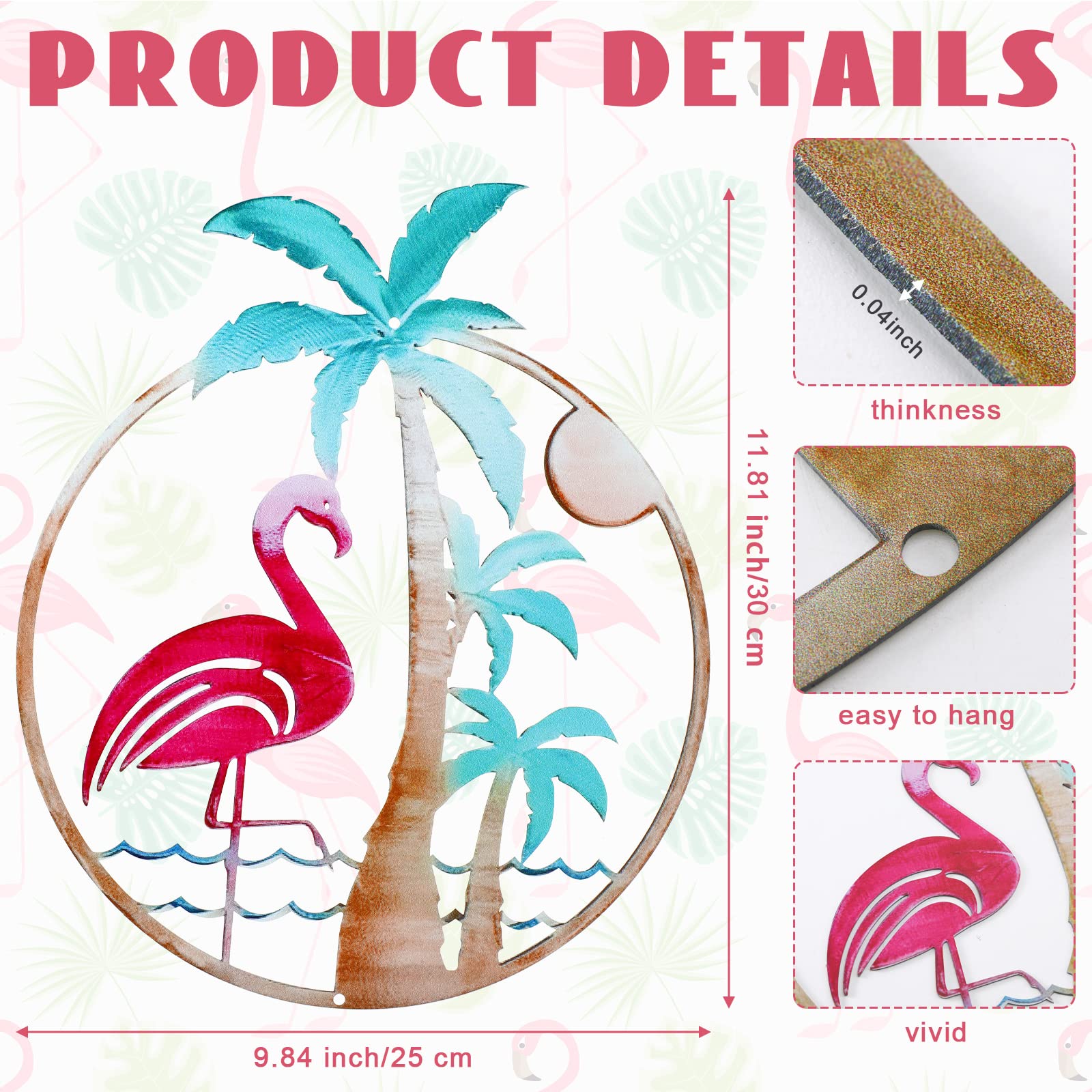Lounsweer tropical palm tree wall decor enhances outdoor patios with vibrant color