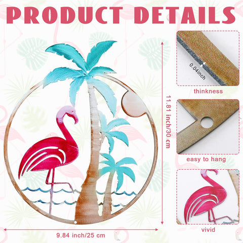 Lounsweer tropical palm tree wall decor enhances outdoor patios with vibrant color