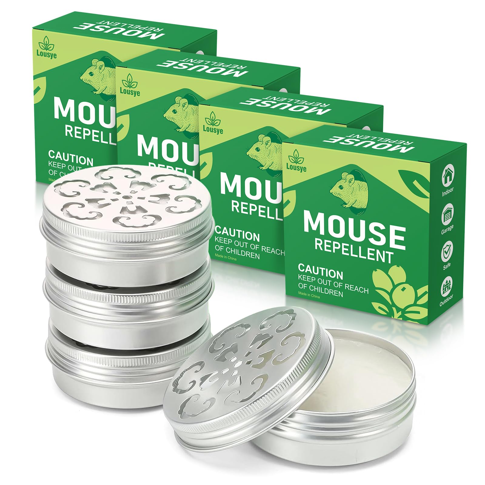 Lousye rodent repellent paste pack ready for quick car engine placement and deterrence.