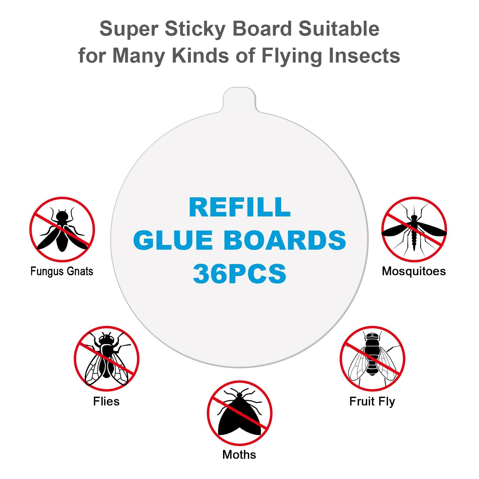 Lousye sticky card surface close-up showing strong adhesion for fly traps.