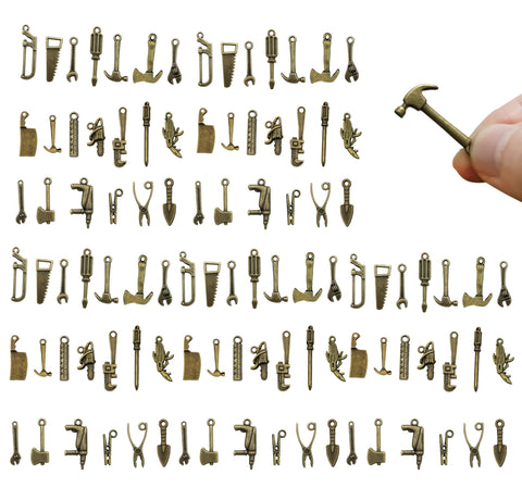 Loutas Bowdee bronze mini hammer figures add realistic charm to crafts.