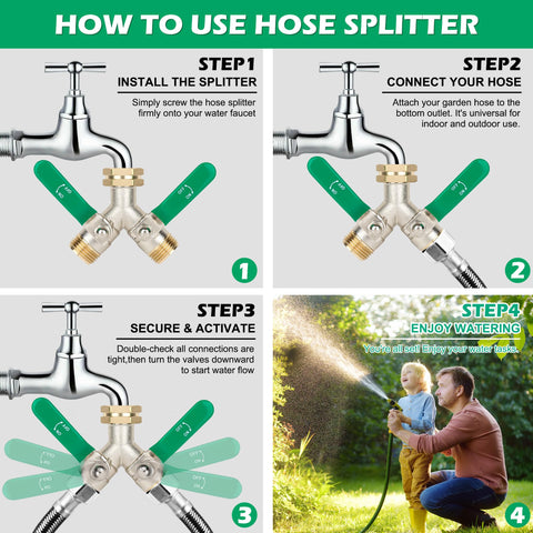 Love is War long-handle valves offer easy shut-off even with wet hands.