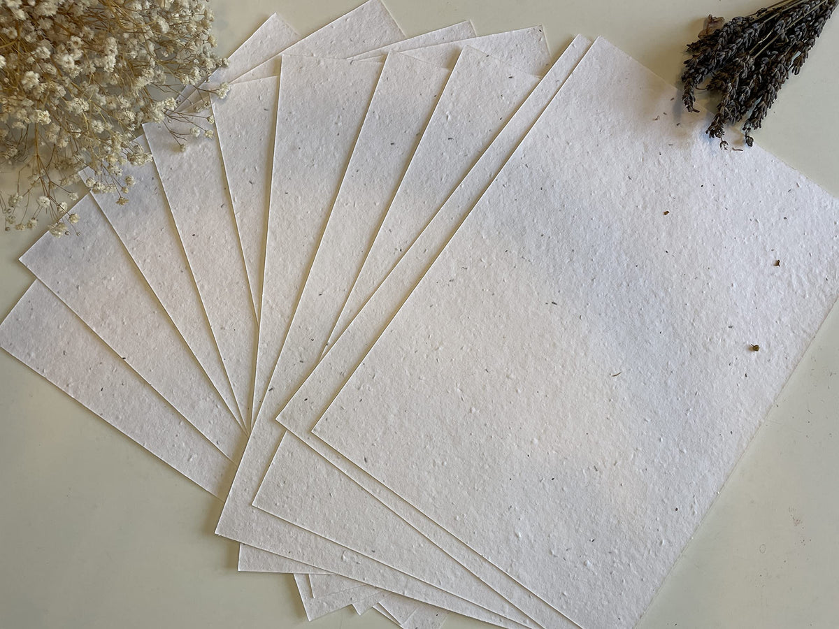 Love Rustic plantable seed paper card 25x-a5 for home printing and planting.