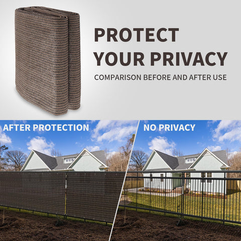 LOVE STORY easy-install zip-ties brown screen helps quick setup on fences