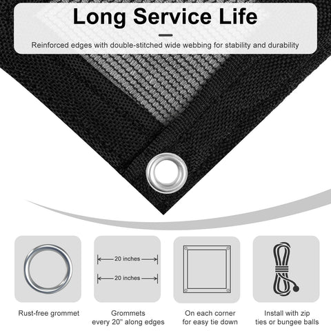 LOVE STORY edges with aluminum grommets simplify secure installation